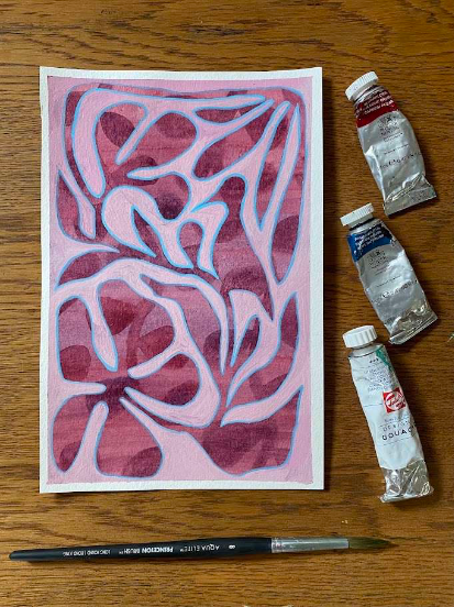 Exploring Watercolor & Gouache Through Themes of Folk Art