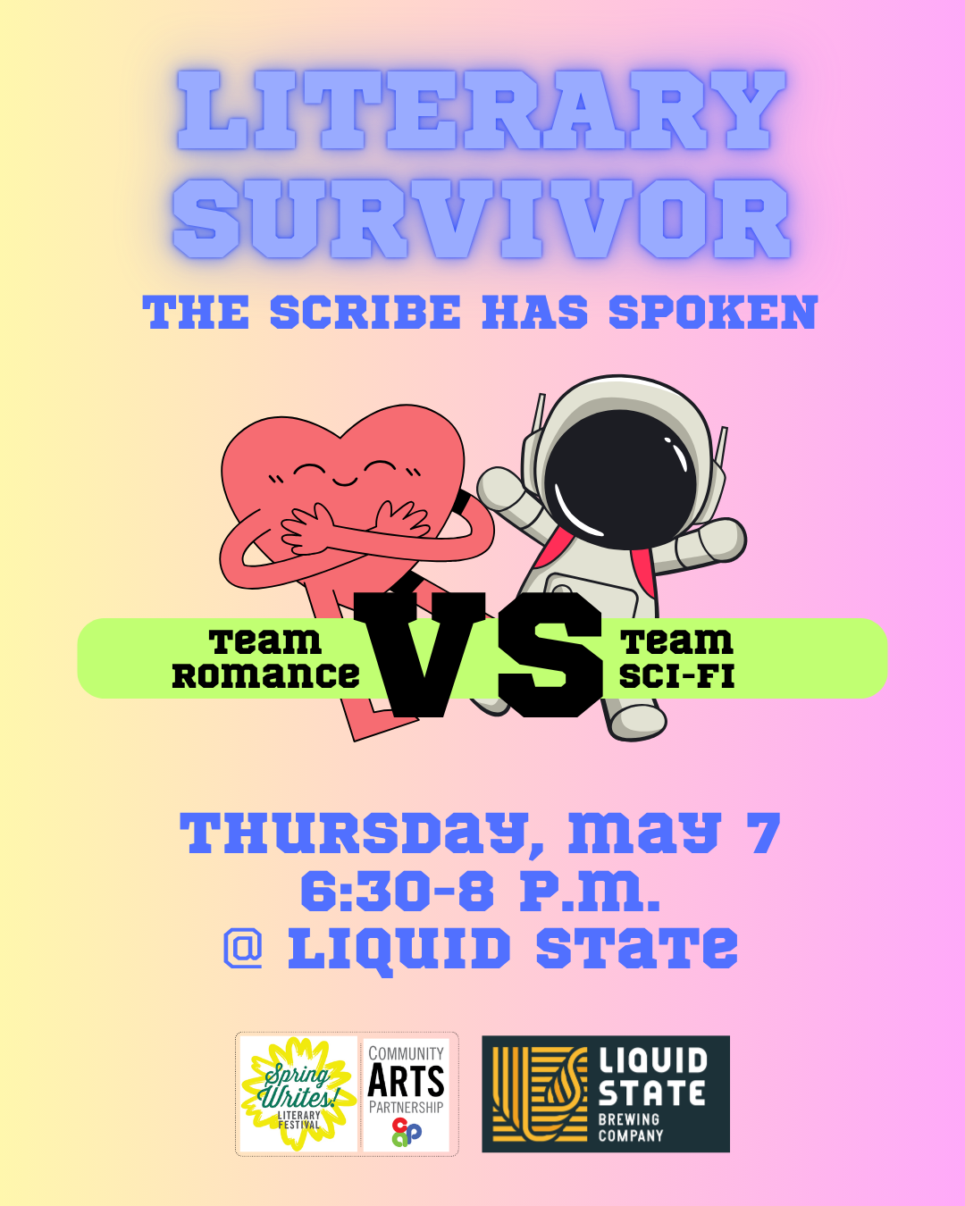 Spring Writes Literary Fest Presents: Literary Survivor!