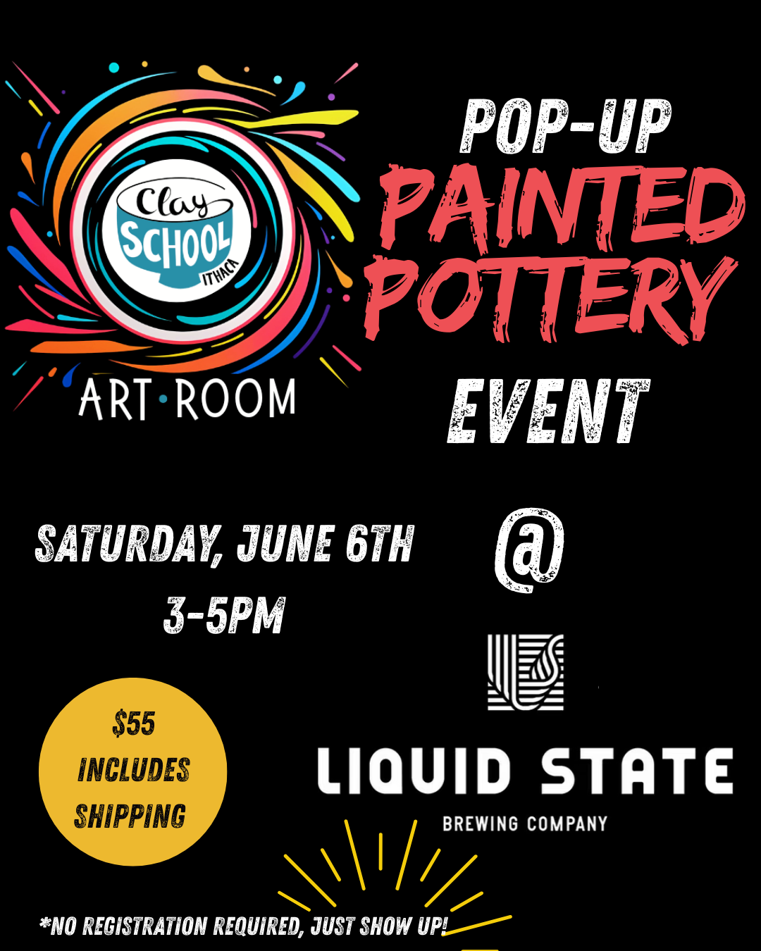Pop Up Painted Pottery Event!