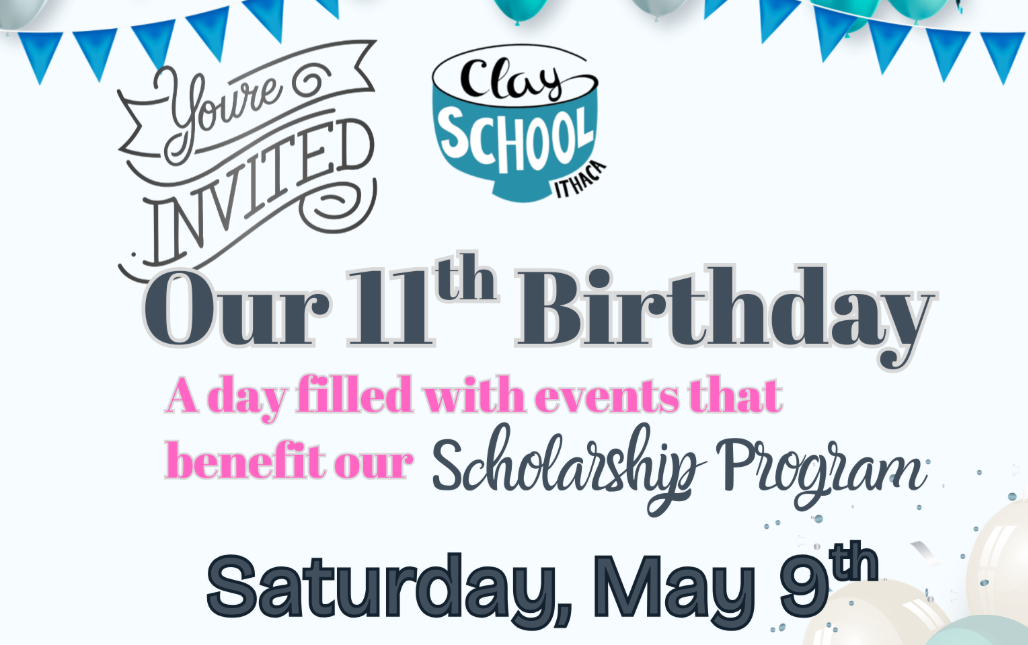 The Clay School's 11th Birthday Party and Annual Member Sale