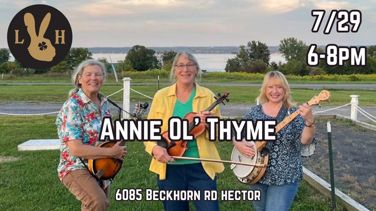 Live music by Annie Ol' Thyme
