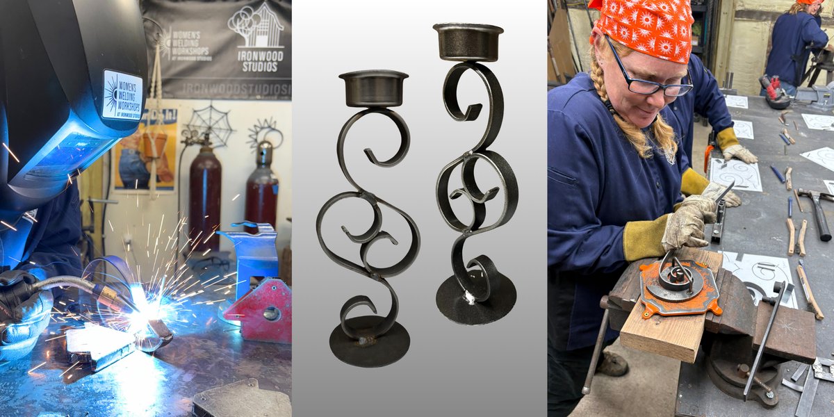 Couple's Welding Workshop: Candle Holders