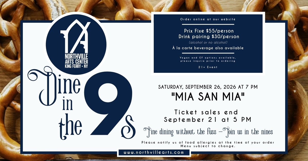 Dine in the 9s: Mia san Mia at Northville Arts Center