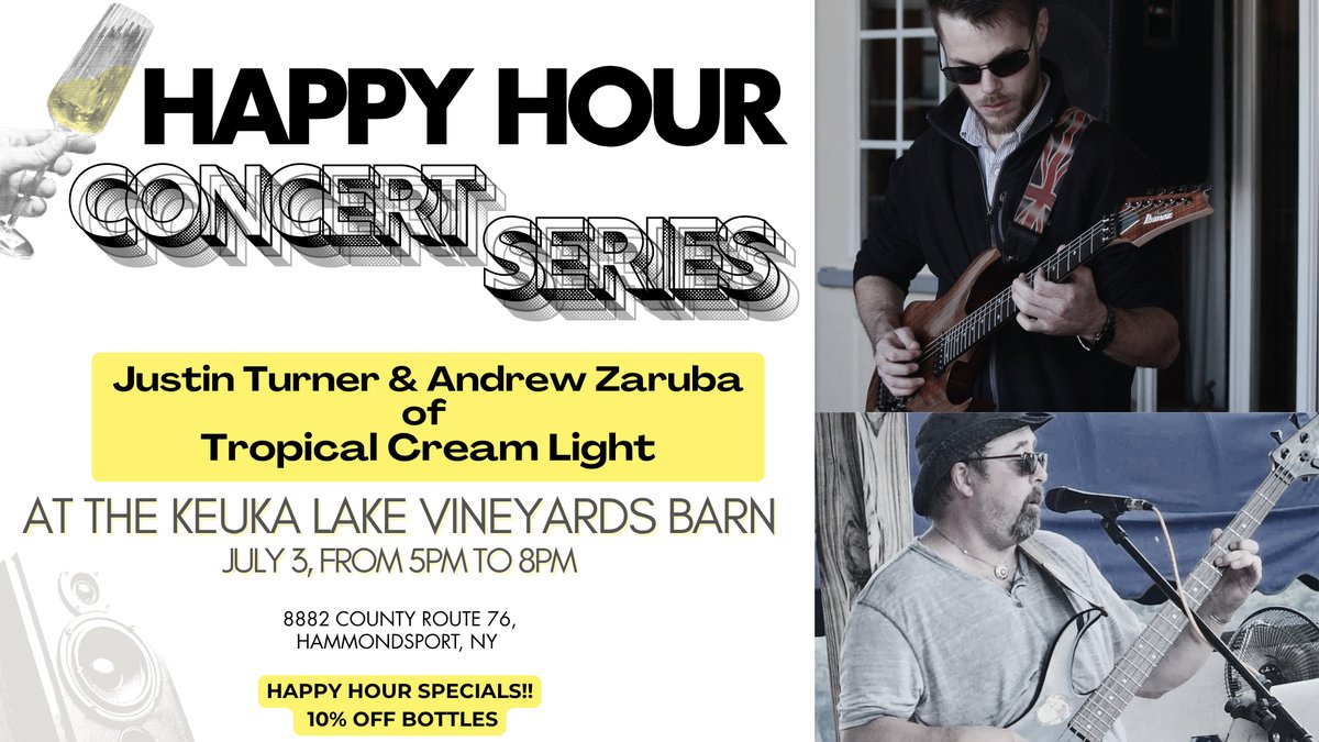Justin Turner and Andrew Zaruba of "Tropical Cream Light" at Keuka Lake Vineyards | July 3